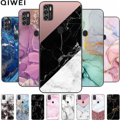 For ZTE Blade A7s 2020 Case Marble Soft Silicone Phone Cases For ZTE Blade A7020 6.5'' Back Cover For BladeA7s A 7S A7 s A7020RU