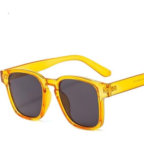 Black Square Sunglasses | Large Sunglasses for Women, Mens Large Size Color Frame, Mirror, Hip Hop Gradient Color Neutral