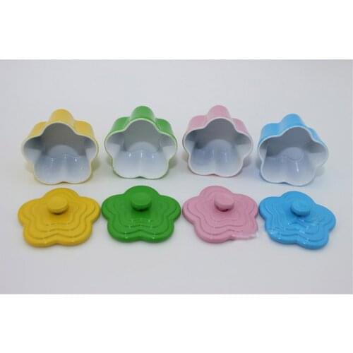 G05-X4550 children baby gift Toy 1:12 Dollhouse mini Furniture Miniature rement colorful flower Storage Box 1pcs