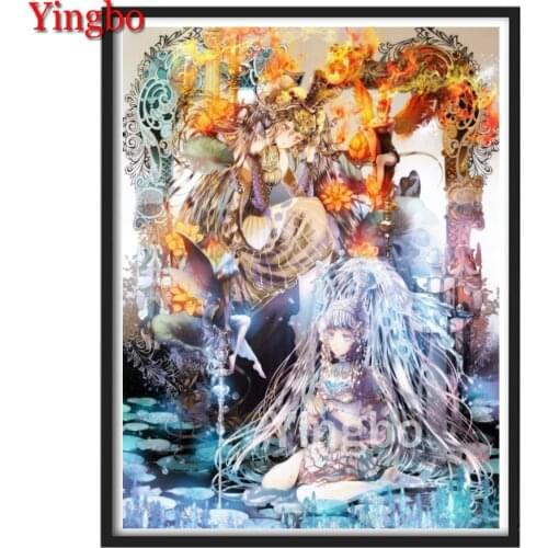 DIY 5D Diamond Painting Cross stitch Japanese Anime Princess Girl Mosaic Picture of Rhinestones Diamond Embroidery Needlework