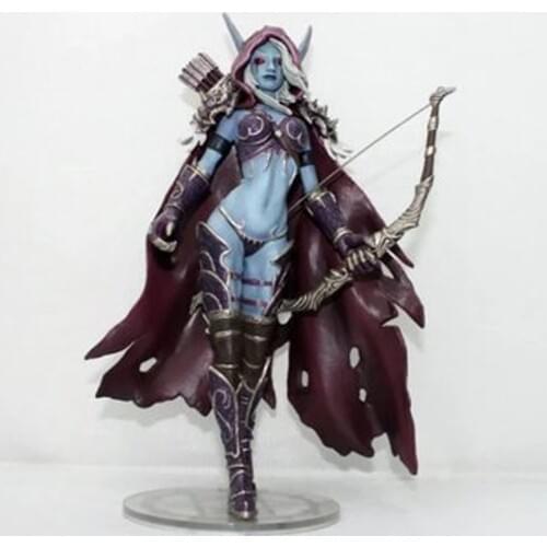 Game World of Warcraft 14.5cm Wow Sylvanas Windrunner PVC Action Figure sylvanas statue Darkness Ranger Lady Collection Model