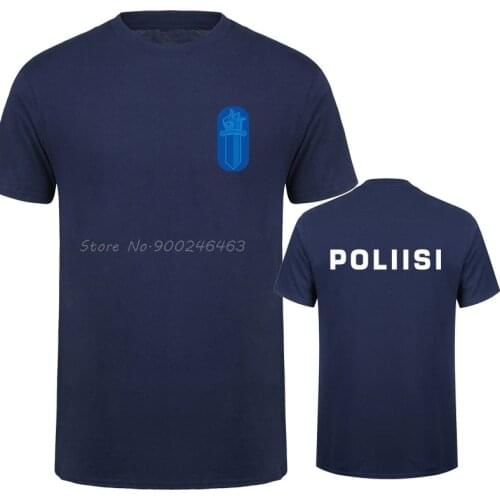 Finland Police Poliisi Special Swat Unit Force T Shirt Men Casual T-shirt Men Cotton Tees Tops Harajuku Streetwear