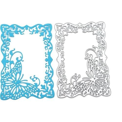 Julyarts Butterfly Frame Lace Scrapbooking Material Stencil For DIY Scrapbooking Decorative Embossing Handcraft Die Cutting