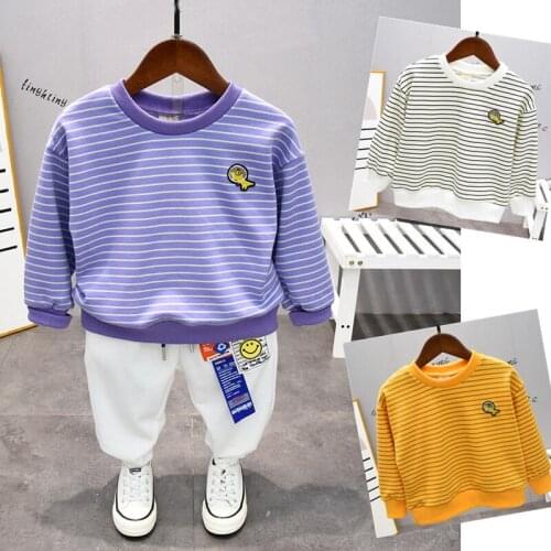 Kids Clothes Sets Baby Boy Striped T-Shirt Tops+ Sport Pants 2pcs Boys Outfits Set Spring Autumn 2-6Year Children Tracksuit