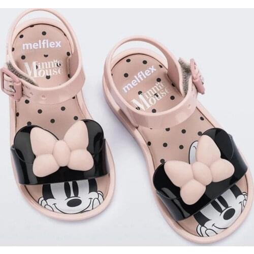 Mel Flex Twins Mouse 2021 Girls Summer Sandals Jelly Shoes Girl Cloudy Cute Beach Shoes Kids Shoes