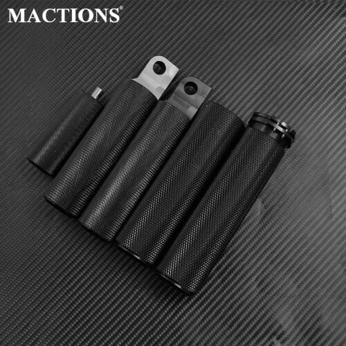 Motorcycle 1''Hand Grips FootPegs Footrest Pedal Shift Nails Black Set For Harley Sportster Touring Dyna Softail Custom Models