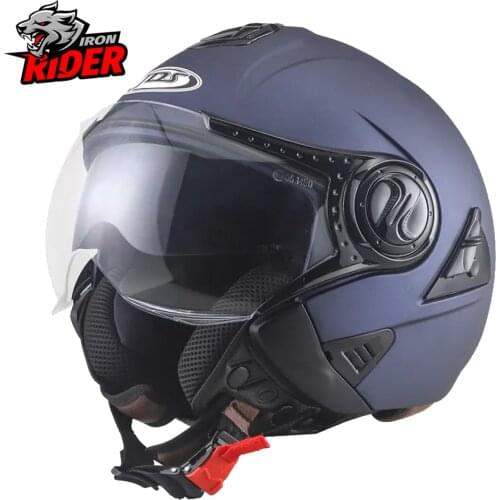 NENKI Helmet Motorcycle Summer Double Lens Moto Helmet Open Face Motorcycle Racing Off Road Helmet Casco Moto Capacete Casque