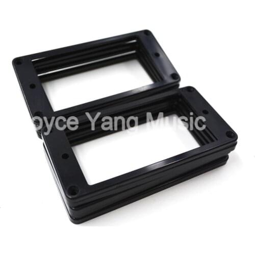 Niko 10pcs Black Flat Plastic Humbucker Pickup Frame Holder Mounting Ring 3*5mm