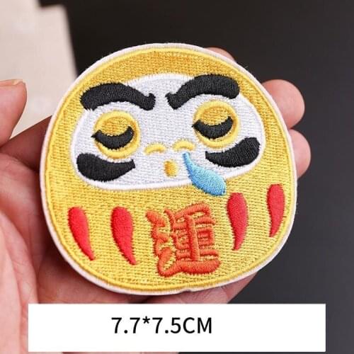 Fine Luck Lucky Doll Iron On Patch Embroidered Clothes Patch For Clothing Woman Clothes Stickers Garment Apparel Accessories