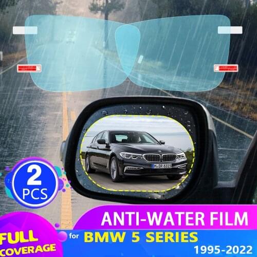 Car Rearview Mirror Film for BMW 7 Series E38 E65 F01 G11 1995~2020 2016 2017 2018 2019 Anti Fog Rainproof Sticker Accessories
