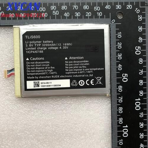 Wire Version TLiS600 / 396686P 3200mAh For TCL S720 S720T S750T S725T P728M I718M 3N M2U M2L M2M Battery