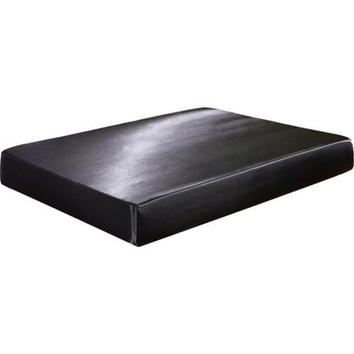 Satin Silk Fitted Sheet Mattress Protector Elastic Solid Color Sheets with Rubber Band Mattress Cover