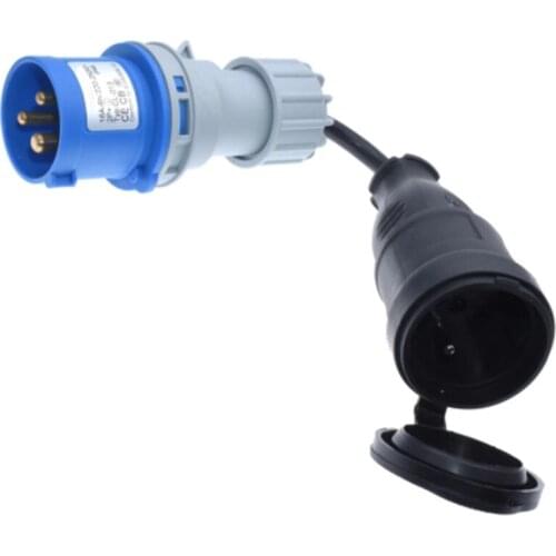 IEC309 316P6 to France Outlet Socket Power cord,convert the 316C6 to France Socket,H05VV-F 1.5mm gauge,16Amps,30cm