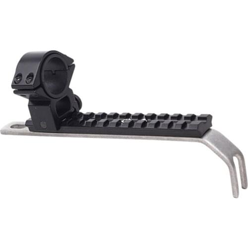 Aluminum Alloy Tactical Flashlight Bracket Laser Light Holder 25/30mm Rail Mount Compound Recurve Bow Hunting Shooting Archey