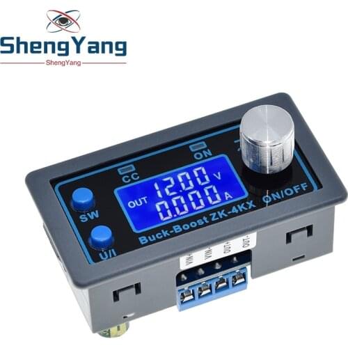 ZK-4KX CNC DC DC Buck Boost Converter CC CV 0.5-30V 4A Power Module Adjustable Regulated power supply For Solar Battery Charging