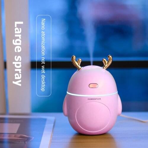 Deer Humidifier USB Air Purifier Atomization Home Car Mist Maker Night Lamp Office Air Purifier Home Air Fresher Dropshipping
