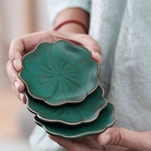 NEWYEARNEW Cermic Retro Tableware Teacup Mat Placemat Thermal Insulation Marble Table Mat Household Anti-scalding Waterproof