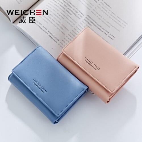 Simple Style PU Leather Hasp & Zipper Wallet For Women, Hot Lady Small Fashion Wallets Solid Coin Purse Clutch Carteras