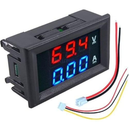 0.56'' 0-100V 10A 50A 100A LED Digital Voltmeter Ammeter 12V Car Motocycle Voltage Current Meter Volt Detector Tester Monitor