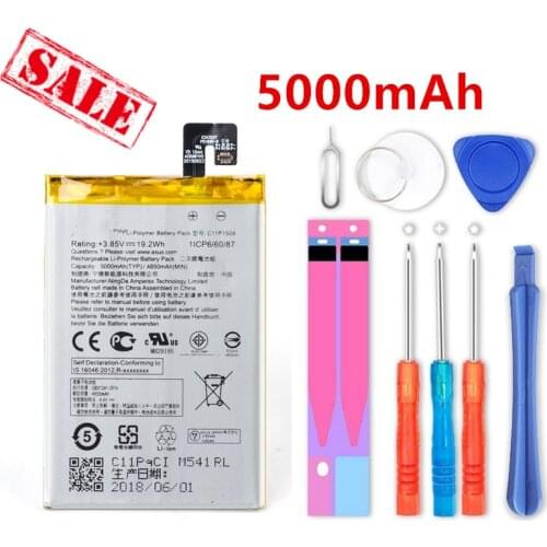 100% new C11P1508 5000mAh New Battery For ASUS Zenfone Max 5000 5000Z ZC550KL Z010AD Z010DD C550KL Z010DA high quality
