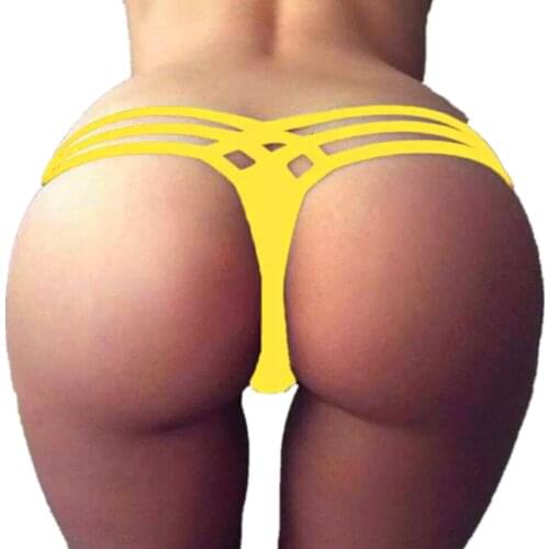 2018 Womens Cotton G-String Thong Panties String Underwear Women Briefs Sexy Lingerie Pants Intimate Ladies Letter Low-Rise