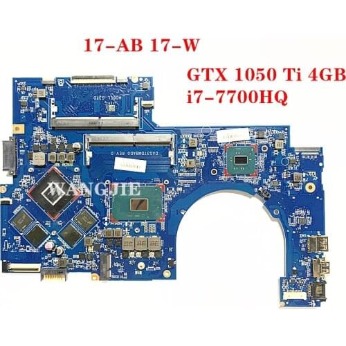 915550-601 915550-001 for HP 17-AB 17-W 915550-501 laptop motherboard DAG37DMBAD0 G37D 4GB i7-7700HQ 100% tested