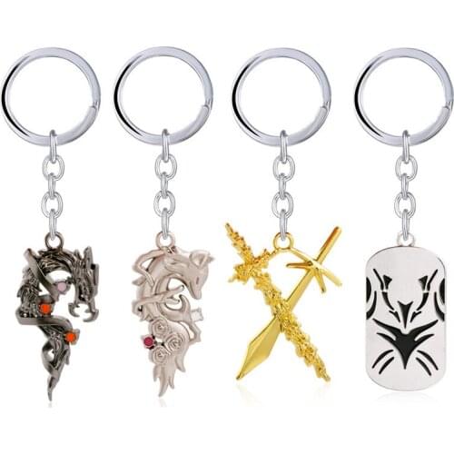 Anime YuYu Hakusho Keychain Comic Weapon Kuwabara Kazuma Pendant Keyring Jewelry Alloy Cosplay Gift for Cartoon Fans New Arrival
