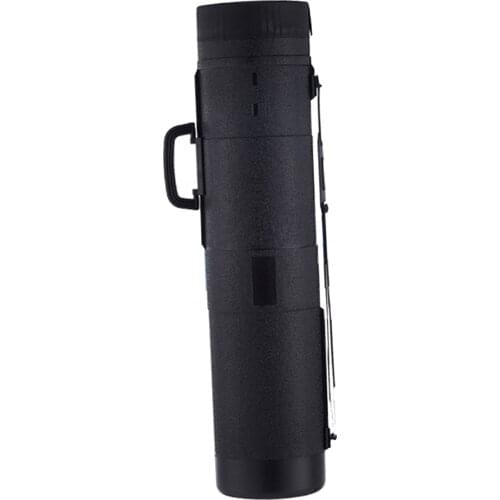 Black Expanding Poster Art Document Storage Tube Carry Case Box with Strap