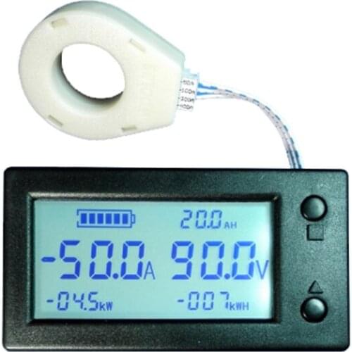 DC 300V 100A 200A 400A digital Voltmeter Ammeter Battery Capacity coulometer Power electricity watt-hour meter With Hall sensor