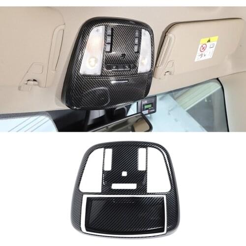 Reading Light Lamp Decoration Cover Trim Sticker for Dodge Charger 2014+ Durango/300C 2011+ Car Accessories ABS Carbon Fiber