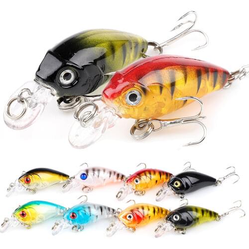 DONQL 5pcs 4g 4.5cm Minnow Fishing Lure Kit Wobbler Bait Set Crankbait Fishing Lures With Box Treble Hooks Fishing Tackle