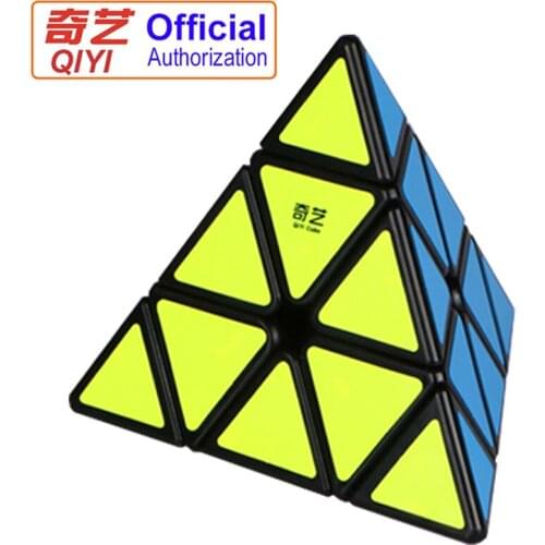 Heteromorphic A Pyramid Plastic Puzzle Cube Kids Toys Professional Speed Magic CubeThe 3 order of the magic QY101