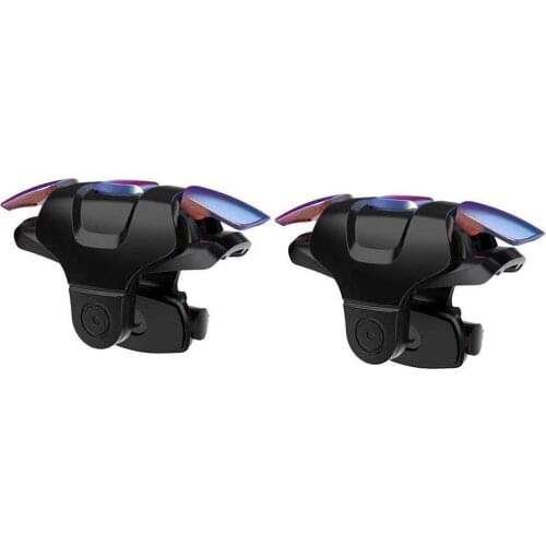 2PCS Metal Gamepad Joystick for PUBG Joypad Trigger Fire Button Aim L1 R1 Key L1R1 Shooter Controller For PUBG Phone Game Pad