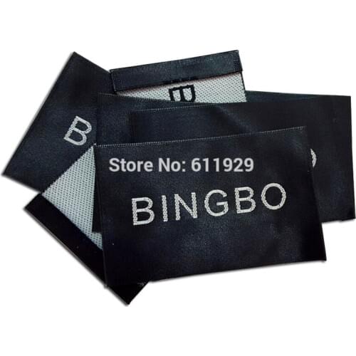 Customized big size clothing labels/logo/windbreaker collar labels/custom clothing tags/clothes label printing Free Shipping