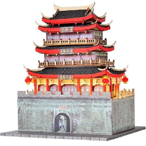 CUTEBEE DIY Doll House Wooden Doll Houses Miniature Dollhouse Furniture Kit with LED Toys for children Christmas Gift