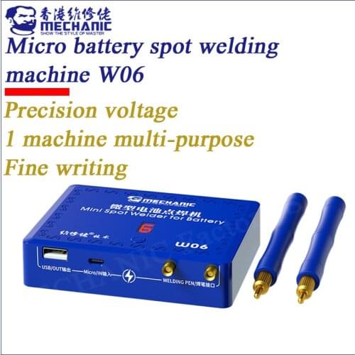 Mini Spot Welder For Battery MECHANIC W06 9600MAH Electric Treasure Miniature Precision Nickel Sheet Welding Spot Welding Pen