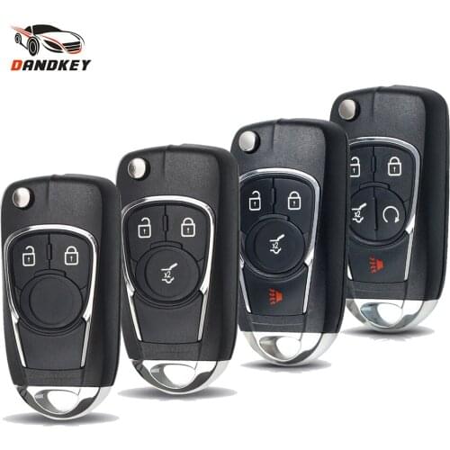 Dandkey 2/3/4/5 Buttons Modified Flip Key Shell For Chevrolet Cruze For Buick For OPEL Insignia Astra J Zafira C Excelle Verano