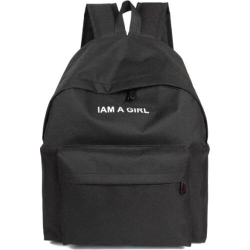 Fashion College School Bag Casual New Women Backpack Words Printing Book Packbags for Teenage girls Travel Shoulder Bag Rucksack