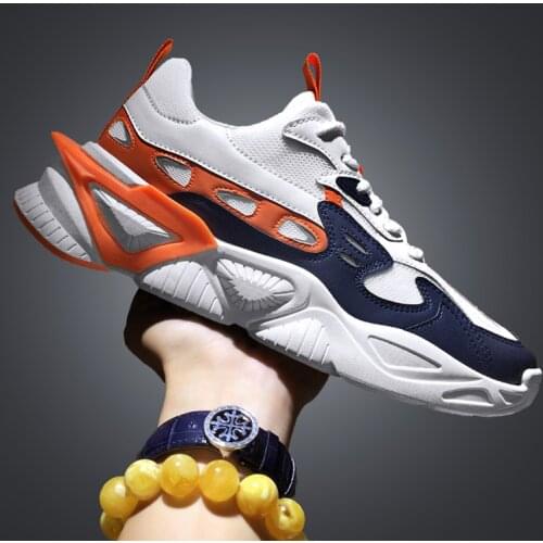 Men Sneakers Outdoor Jogging Sport Shoes Male Mesh Fashion BreathableTourism Thick Bottom Casual Training Running Tennis Shoe
