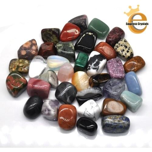 Natural Tumbled Stone Mineral Quartz Point Healing Crystal Reiki Chakra Agate Room Decor Polished Rock Specimen Collection 1PCS