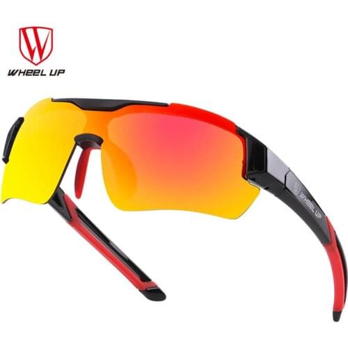 WHEEL UP Polarized UV Proof Cycling Glasses 3 Lens unisex Sports Bike Glasses Eyewear MTB Bicycle Sunglasses ciclismo Frame