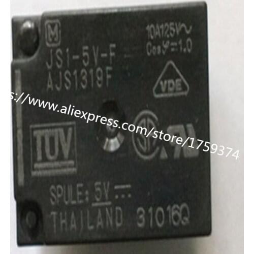 Wholesale 100pcs/lot JS1-5V-F 10A 5feet relay