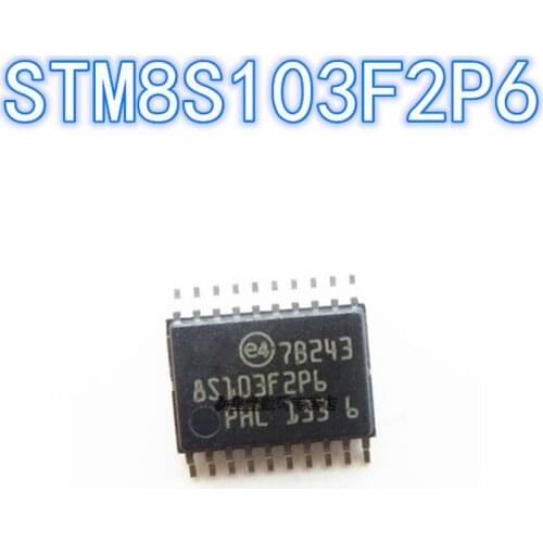 1PCS 100% new original authentic STM8S103F2P6 TSSOP-20 8S103F2P6 TSSOP20 8-bit microcontroller chip 16MHz/4KB flash memory
