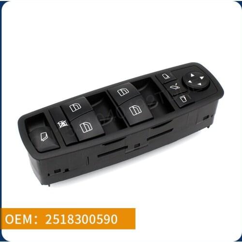 It is suitable for Mercedes-Benz X164/V251 left front lifter switch 2518300590 auto parts