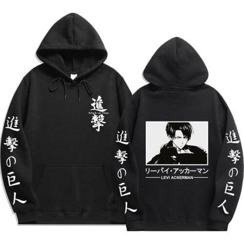 Japanese anime Attack on Titan 2021 new print Pullover fashion loose hip hop Sweatshirt Street mens and womens hoodies