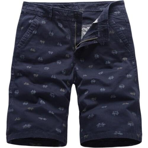 Summer new 100% Cotton Shorts Men Fashion Brand Boardshorts embroider Male Casual Shorts Comfortable Short Masculino