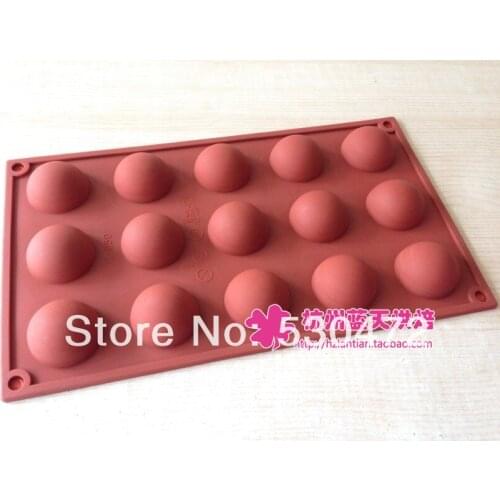 Silica gel chocolate mold ice cube tray semicirle mould hole 3.8 *2cm kitchen tools