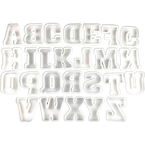 English Alphabet Silicone Mold Letter Resin Mold Candle Mold Letter Home Decoration Mold Creative Handmade Jewelry