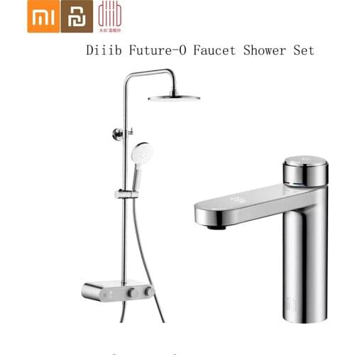 Diiib Future-O Faucet Shower Set Hydropower LED Display Basin Mixer Tap Fashion High-Value Shower Head Sets From Xiaomi Youpin