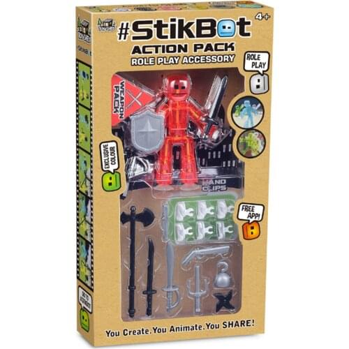 Stikbot puppet sucker joint puppet freeze Action Figure Filming Animation Toys role play accessory weapon 2104